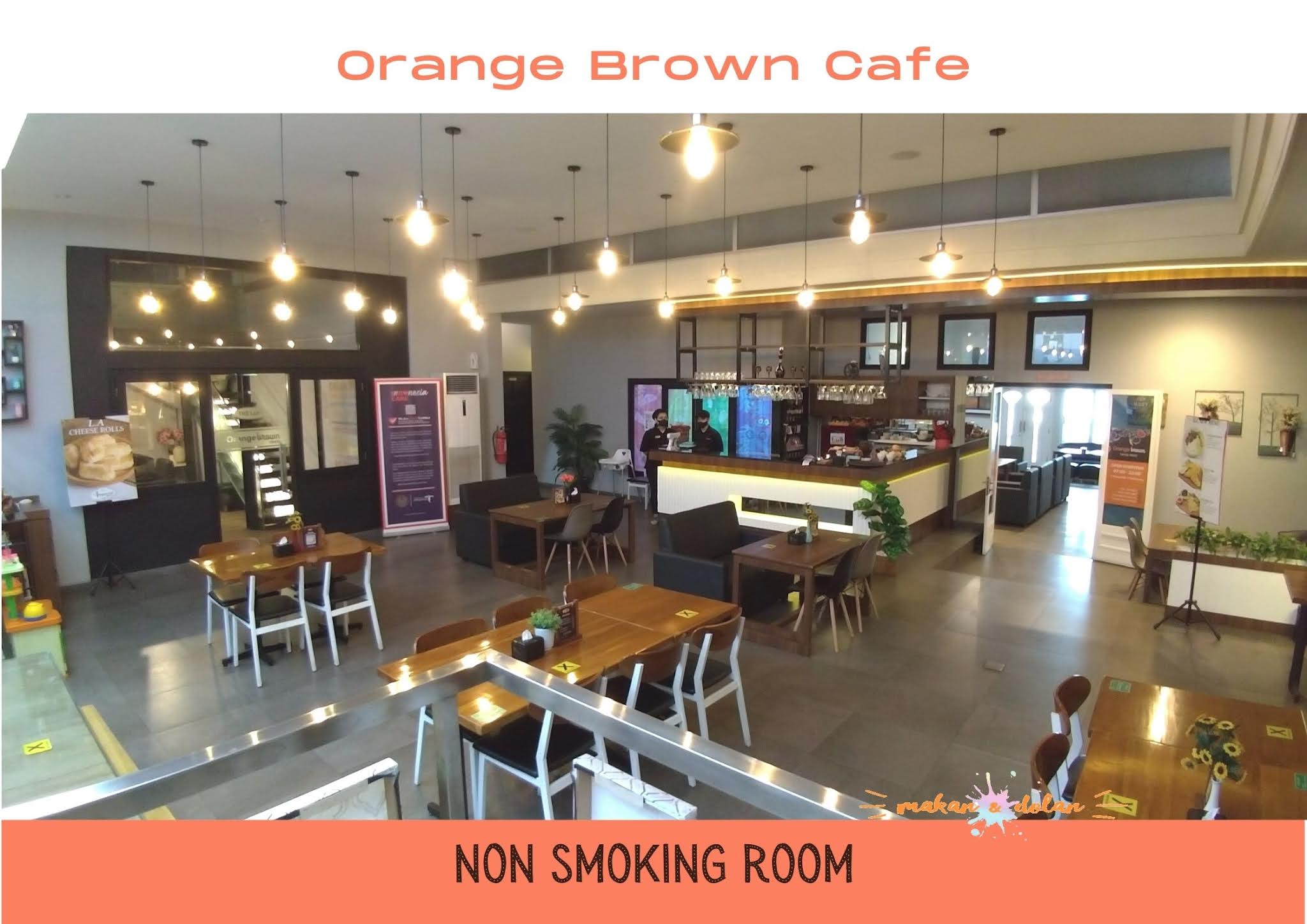 orange brown cafe