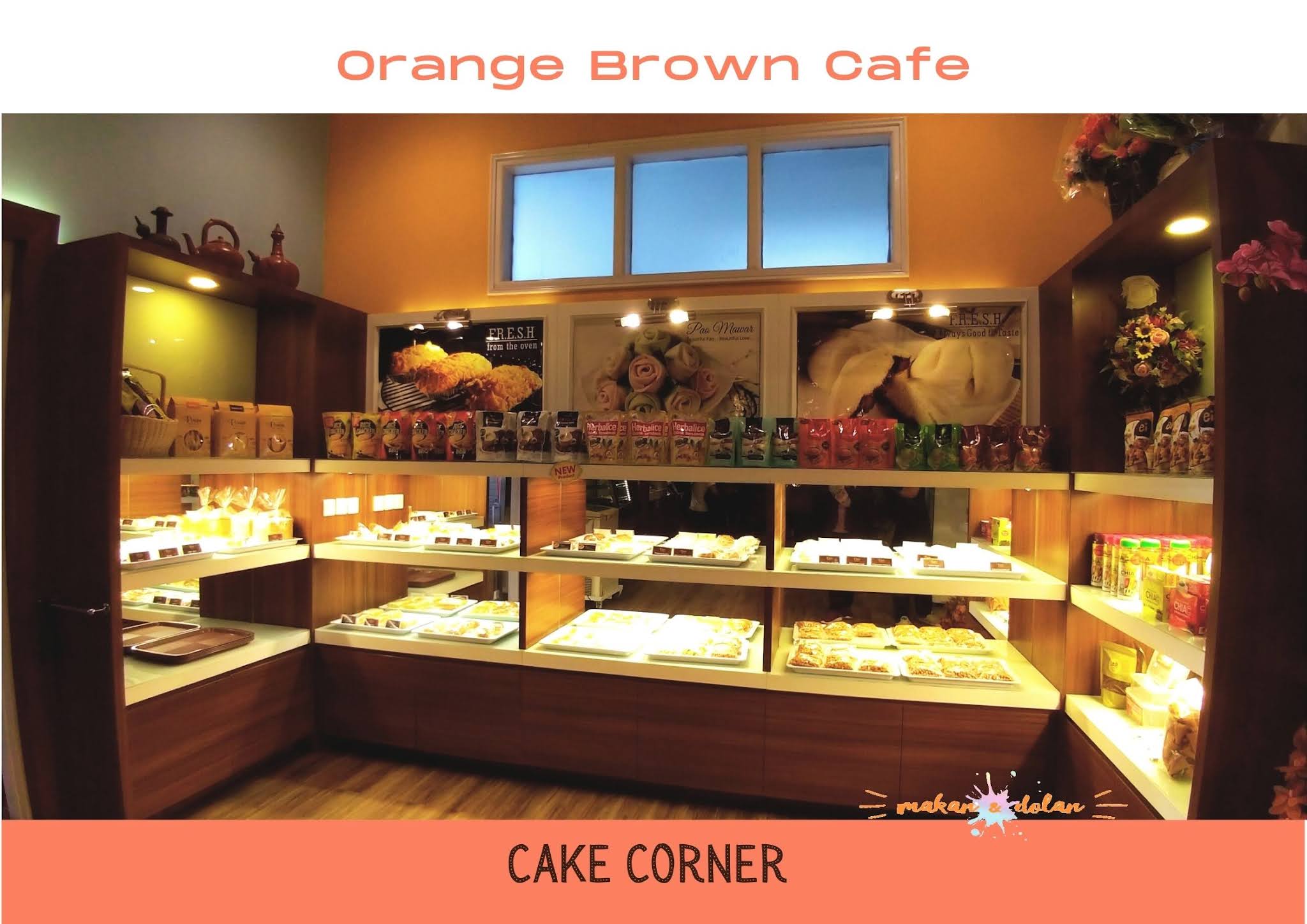 orange brown cafe