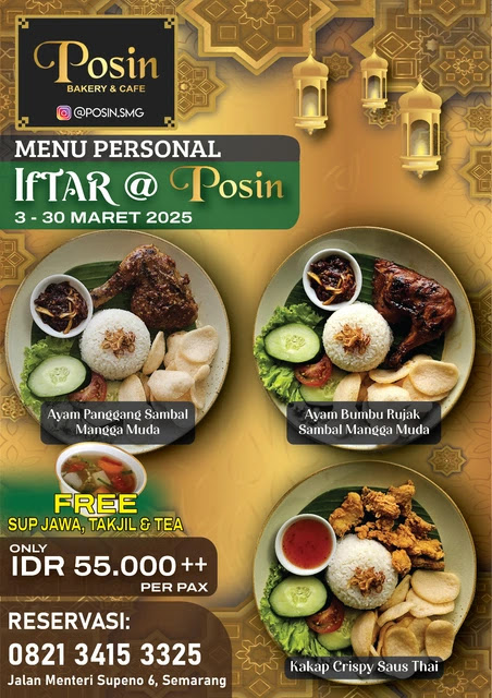 menu buka puasa personal ala posin